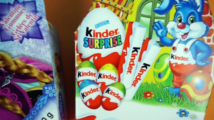 Kinder Mix Surprise Eggs,Frozen Valentine Gummies,Small Surprise Eggs Video for Kids Candy Chocolate