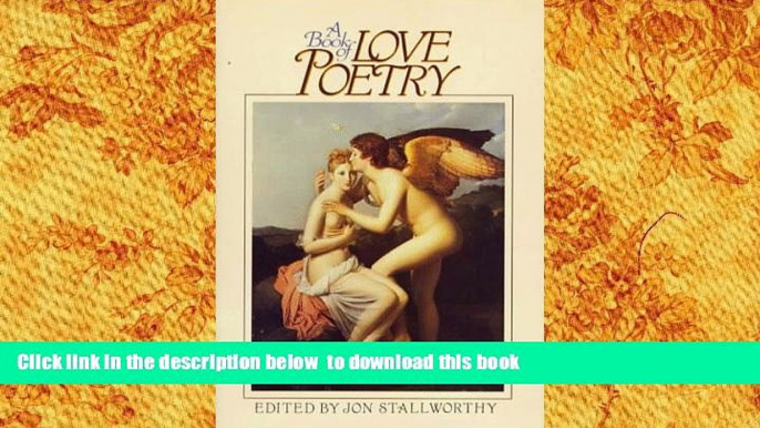 FREE [DOWNLOAD]  A Book of Love Poetry  FREE BOOK ONLINE