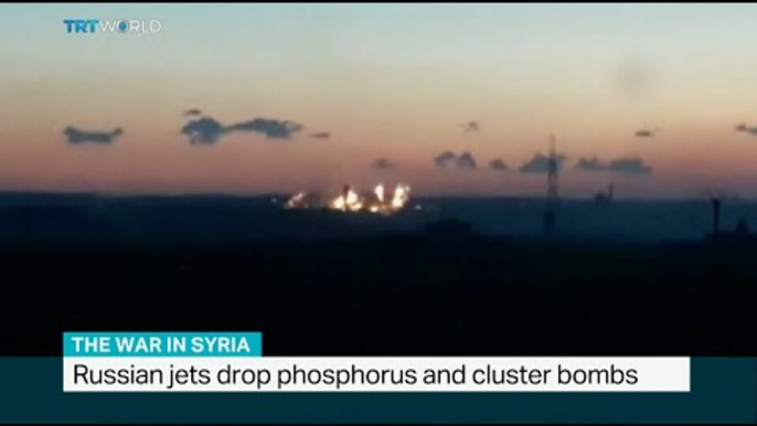 Russian jets drop phosphorus and cluster bombs in Syria's Aleppo