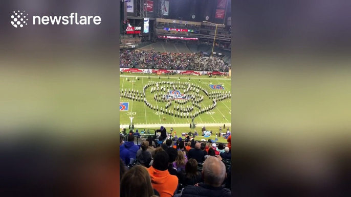 Marching band pay tribute to Carrie Fisher in Star Wars themed performance