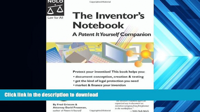 READ book  The Inventor s Notebook: A Patent It Yourself Companion 4th Edition Fred Grissom READ