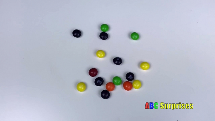 Learn to Count with Candy Skittles M&M Snickers Butterfinger Shopkins Egg Surprise Toys learn colors-zcAk2yT7MkM