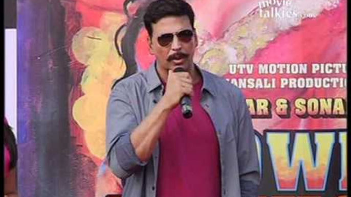 Akshay Kumar, Sonakshi Sinha and Prabhu Deva at 'Rowdy Rathore' Promotional Event