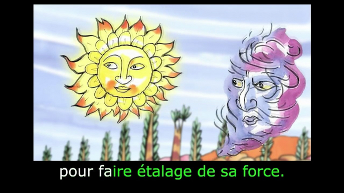 The Wind and the Sun- Learn French with subtitles - Story for Children 'BookBox.com'