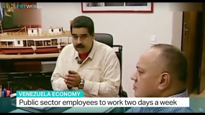 Public sector employees in Venezuela to work two days a week, Andrew Hopkins reports