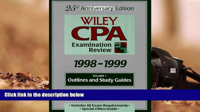 Read  Wiley CPA Examination Review, Outlines and Study Guides (25th Edition. Vol 1 of a 2 Vol Set)