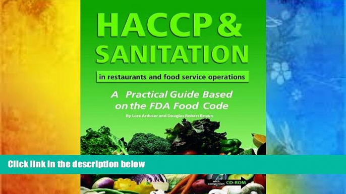 PDF  HACCP   Sanitation in Restaurants and Food Service Operations: A Practical Guide Based on the