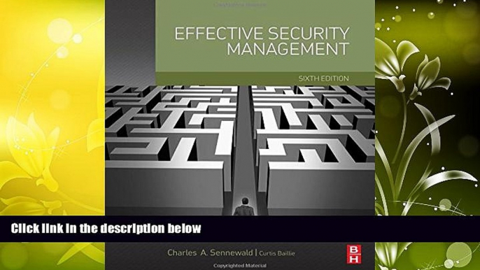 PDF  Effective Security Management, Sixth Edition Pre Order