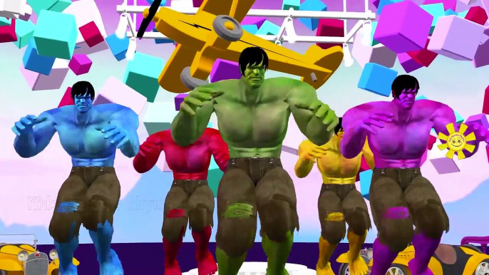 Wheels On The Bus Go Round And Round with Hulk | Hulk Cartoons Wheels On The Bus Nursery Rhymes