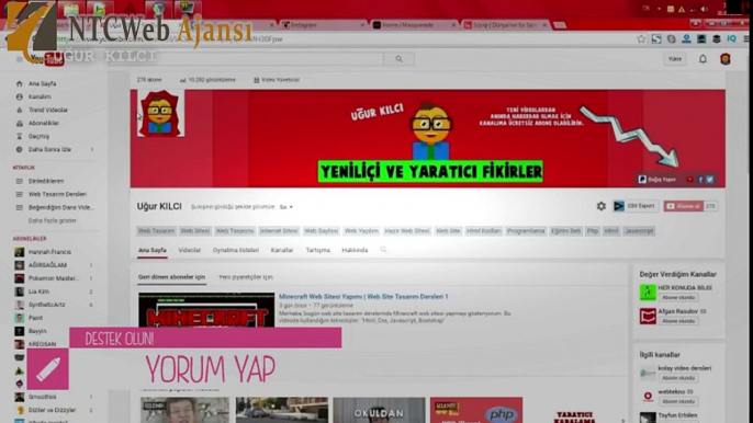 Android ios Uygulama Yapma Web Site Yapımı - Web Tasarım Dersleri 3 | www.ntcweb.com