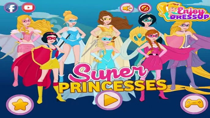 PRINCESAS DISNEY CONVERTIDAS EN SUPER PRINCESAD! - DISNEY PRINCESS SUPER PRINCESS!