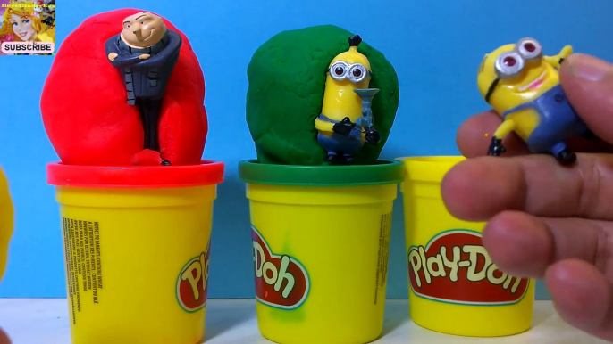 Despicable Me Minions Gru Giant Play Doh Surprise Eggs Unboxing