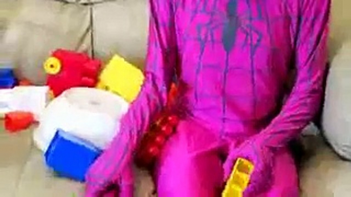 Spiderman vs Venom vs Joker vs Spidergirl Baby Superheroes w Frozen Elsa Funny Superheroes