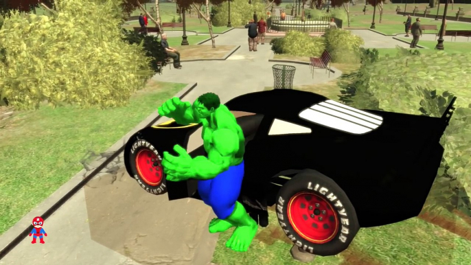 Hulk & Custom McQueen Cars Buses Monster Truck Epic Fun Nursery Rhymes A+SuperheroSchool