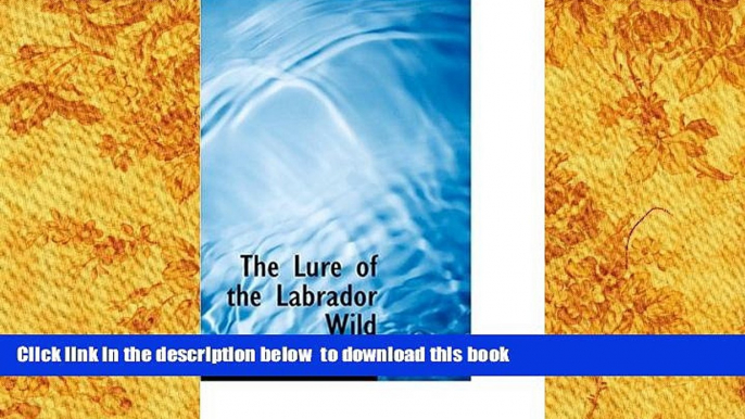 BEST PDF  The Lure of the Labrador Wild [DOWNLOAD] ONLINE