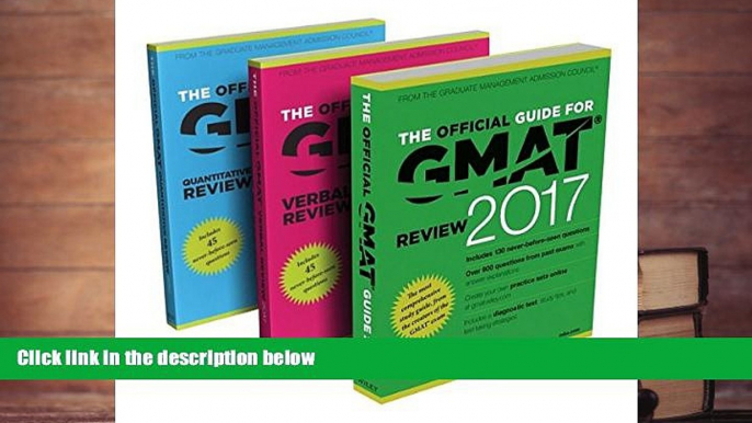 BEST PDF The Official Guide to the GMAT Review 2017 Bundle + Question Bank + Video DOWNLOAD ONLINE