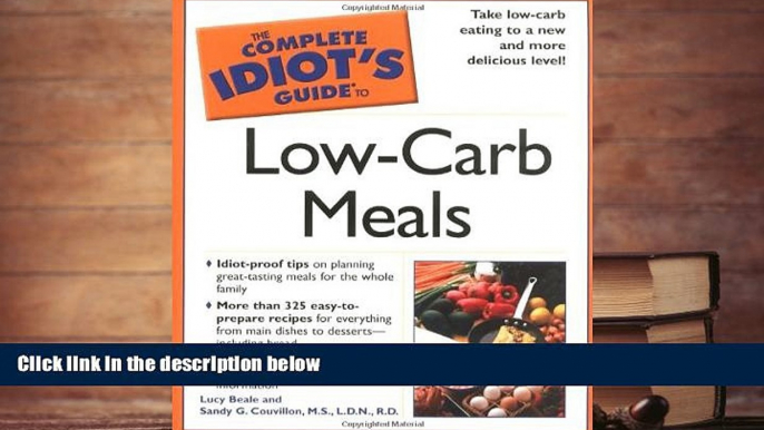 PDF  The Complete Idiot s Guide to Low-Carb Meals For Kindle