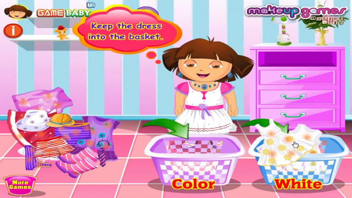Game Baby Tv Episodes 94 - Dora The Explorer - Dora Washing Dresses Games