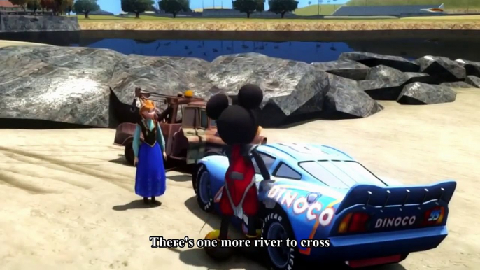 Spiderman Kids Songs ♪ One more river to cross ♪ Princess Mickey Mouse meets Frozen Anna