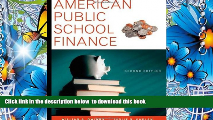 Audiobook  American Public School Finance William Owings Full Book