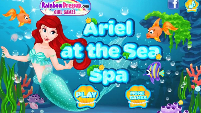 Ariel in an underwater spa! The game is for girls! Child Game! Childrens cartoons!