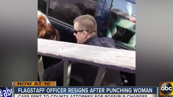 Flagstaff officer caught punching woman in face resigns before termination