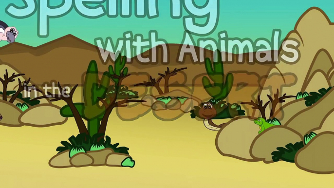 Desert Animals – Fun Spelling Songs for Children – Kids Spelling - Learning Videos