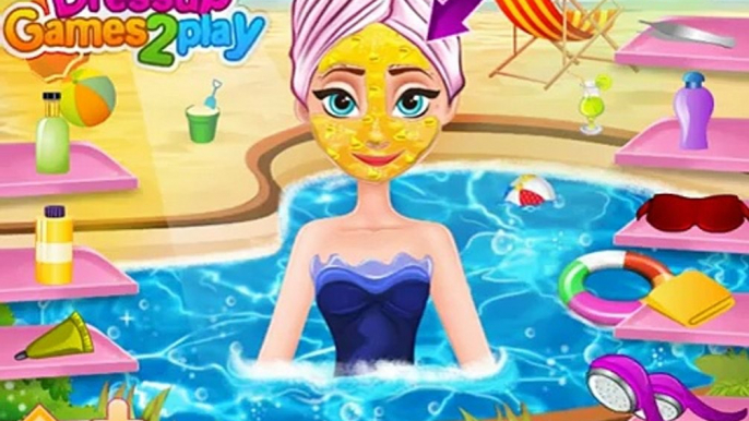 Princess Anna Beach Spa - Princess Frozen - Best Baby Games For Girls