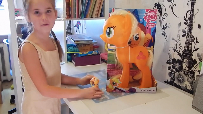 Custom World biggest My Little Pony Apple Jack 3d printed craft painting HD. MLP unboxing craft toy