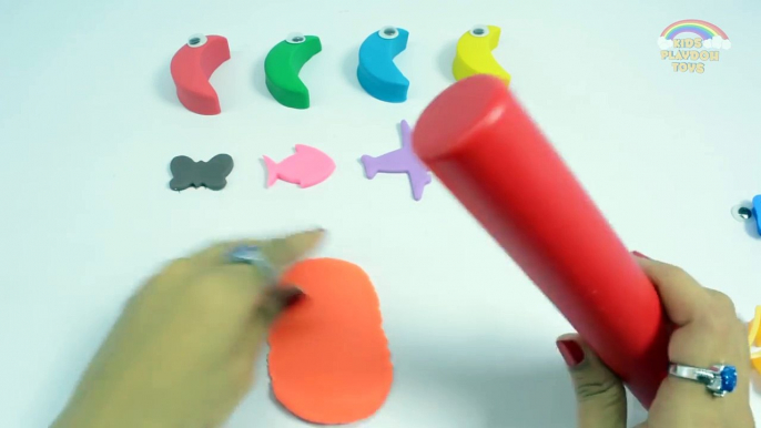 Learn Colors with Play Doh Surprise Kids Toys | Play Doh Clay Molds Fun Creative Toys Collection