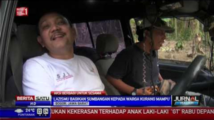 Lazismu dan Komunitas Suzuki Jeep Tiba di Kampung Cibuyutan