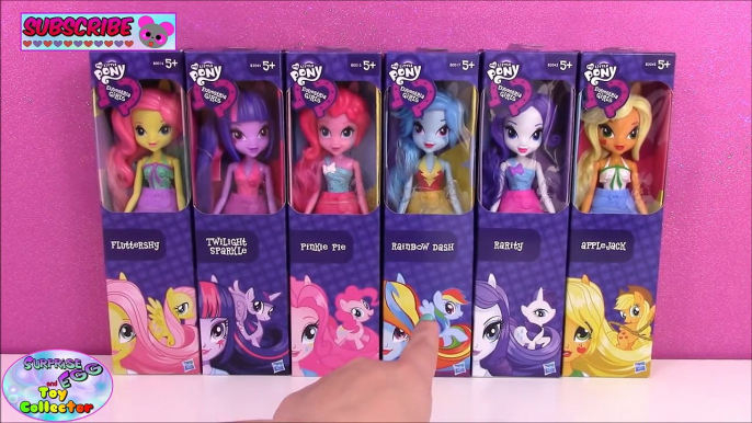 My Little Pony Equestria Girls Rainbow Dash Applejack Pinkie Pie Twilight Rarity Fluttershy - SETC