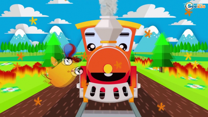 Le Train, Camion et Voiture de course - La Voiture Pour Enfants - Enfants Vidéo D'apprentissage