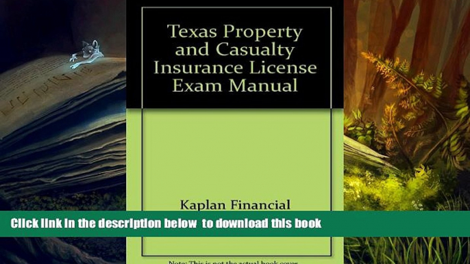 BEST PDF  Texas Property   Casualty Insurance License Exam Manual READ ONLINE