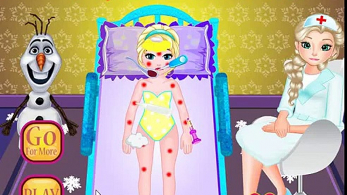 Baby Elsa Suffers of Measles - Frozen Elsa Docto - Games for Kids - Cartoons for Children