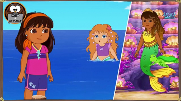 Dora The Explorer | Magical Mermaid Adventure Game | Dora and Friends | Dip Games For Kids