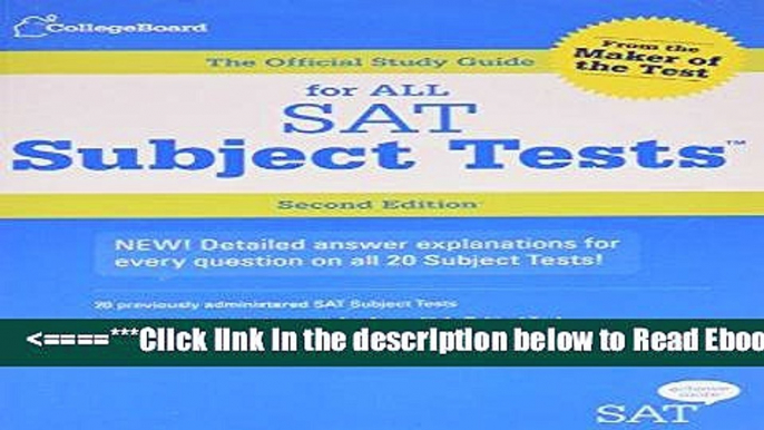 [PDF] The Official Study Guide for ALL SAT Subject Tests, 2nd Edition Popular Collection