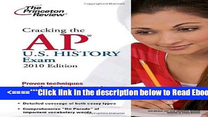 Read Cracking the AP U.S. History Exam, 2010 Edition (College Test Preparation) Best Collection