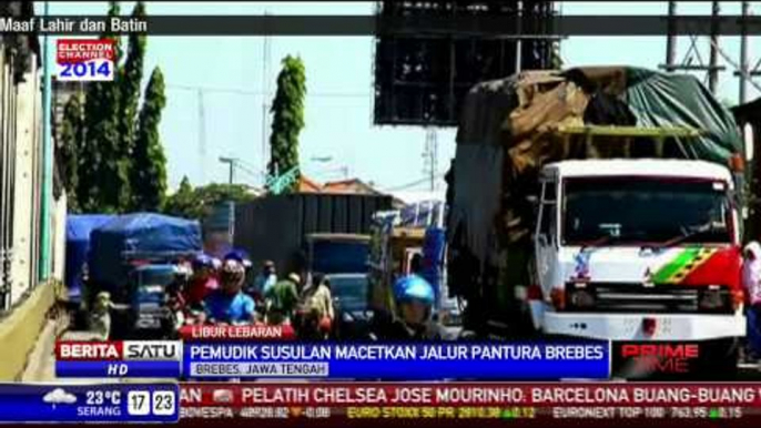 Pemudik Susulan Memadati Pantura Brebes