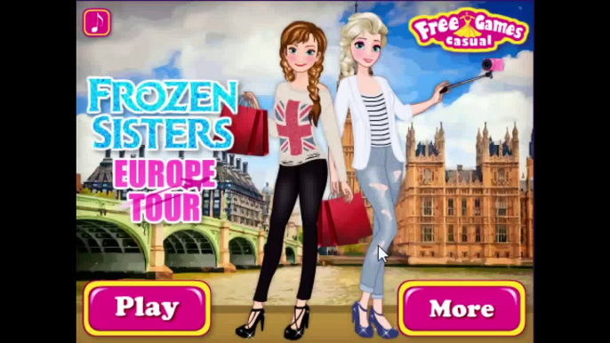 ᴴᴰ ♥♥♥ Disney Frozen Games - Frozen Sisters Europe tour - Baby videos games for kids