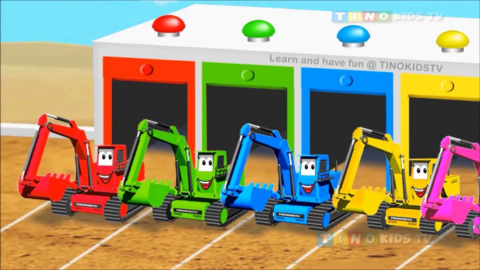 Trucks for Kids COMPILATION | Learn Colors with Heavy Vehicles and Trucks for Children Videos