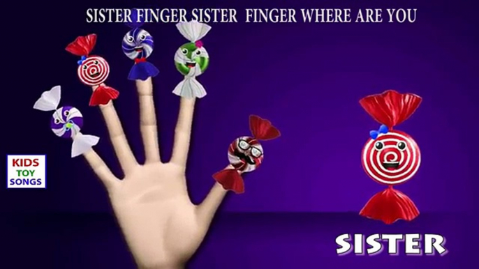 Finger Family Toffee Candy | Finger Family Cartoon 3D Animation Nursery Rhymes & Songs for Children