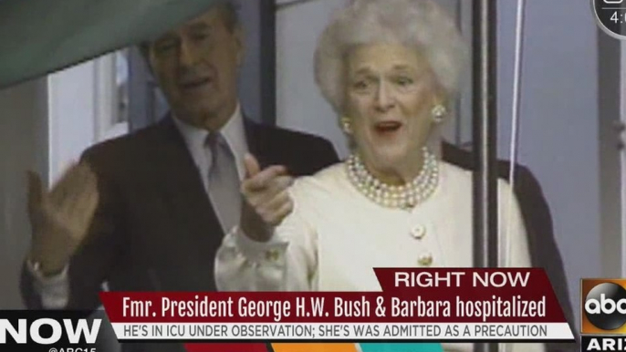 Former President George H.W. Bush and Barbara Bush hospitalized