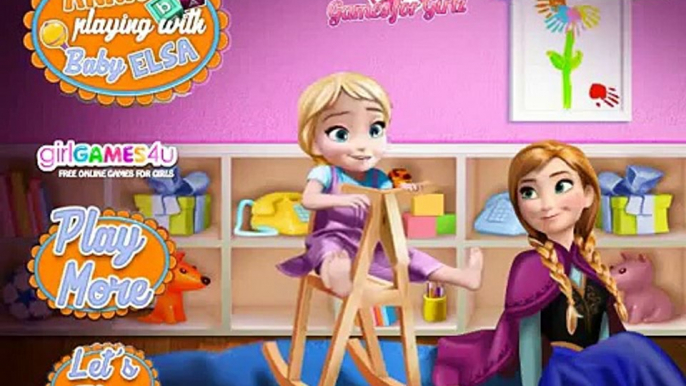 Anna Playing with Baby Elsa - Disney Princess Elsa and Anna Best Baby Games