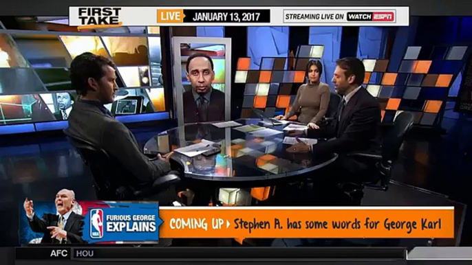 First Take - Stephen A Smith Reacts to Michael Irvin ripping him for Cowboys hatred