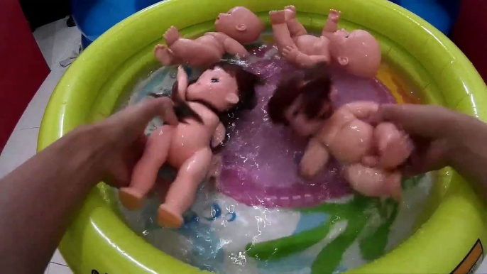 Cute Baby Doll Bath Time Fun Swimming Pool Together BABY DOLL BABY DOLL