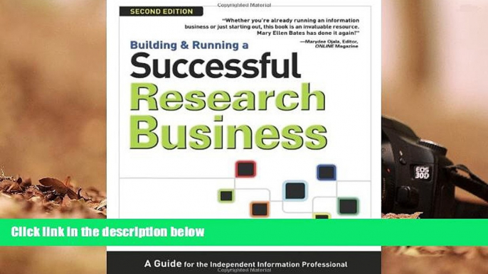 Epub Building   Running a Successful Research Business: A Guide for the Independent Information