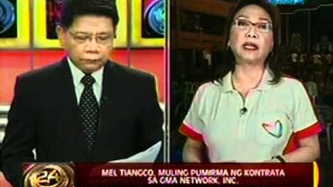 24 Oras: Mel Tiangco, muling pumirma ng kontrata sa GMA Network, Inc