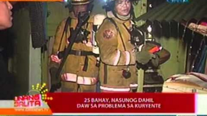 UB: 25 bahay, nasunog dahil daw   sa problema sa kuryente   (Mandaluyong)