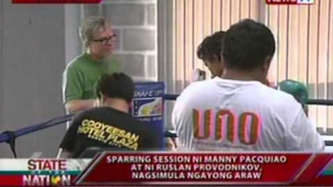 SONA: Sparring session ni Manny Pacquiao at Ruslan Provodkinov, nagsimula ngayong araw